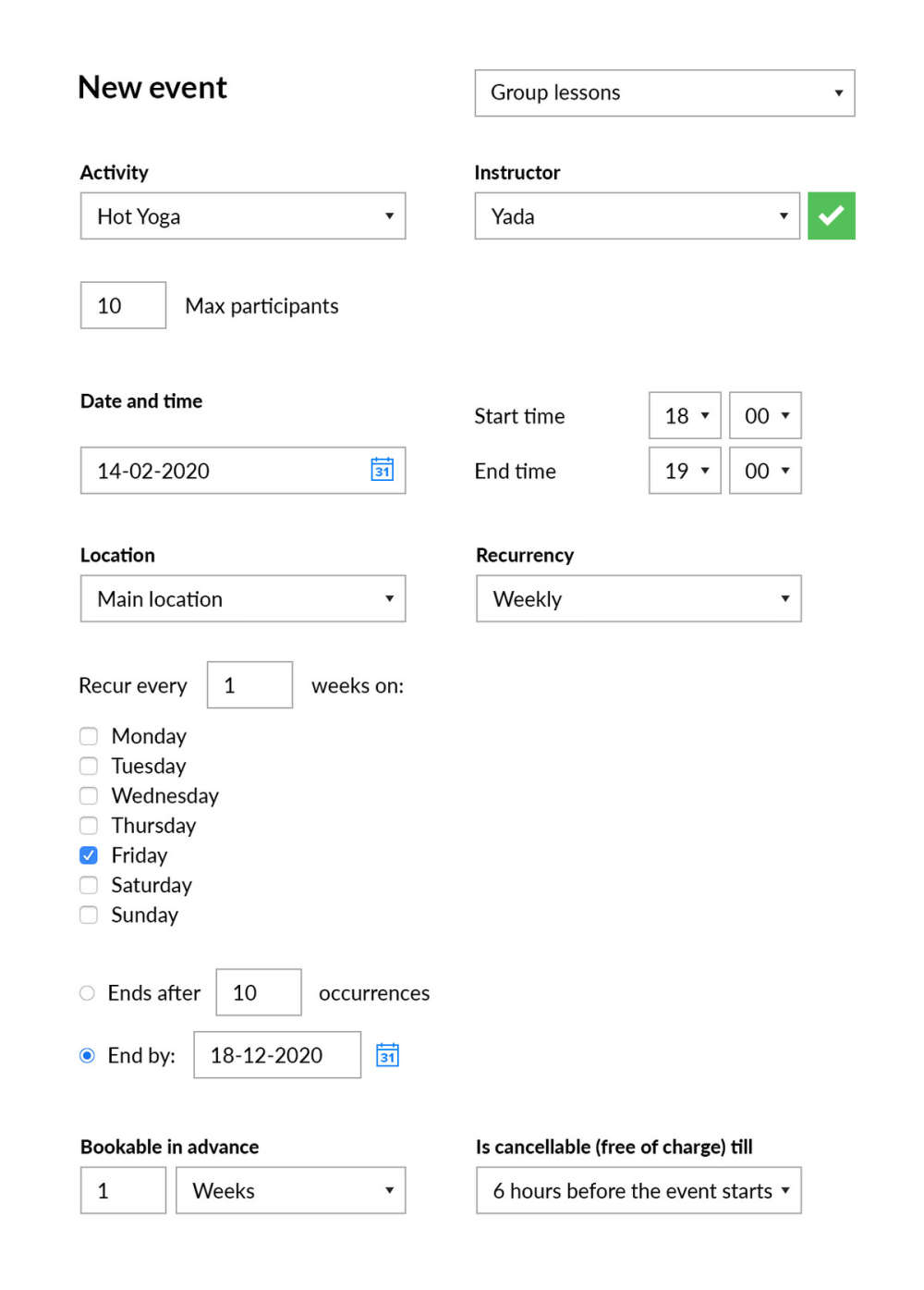 Optimizing Your Scheduling Means Fully Booked Classes