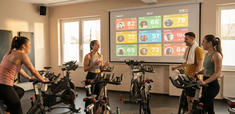 a first time gym member does fun workouts with his friends