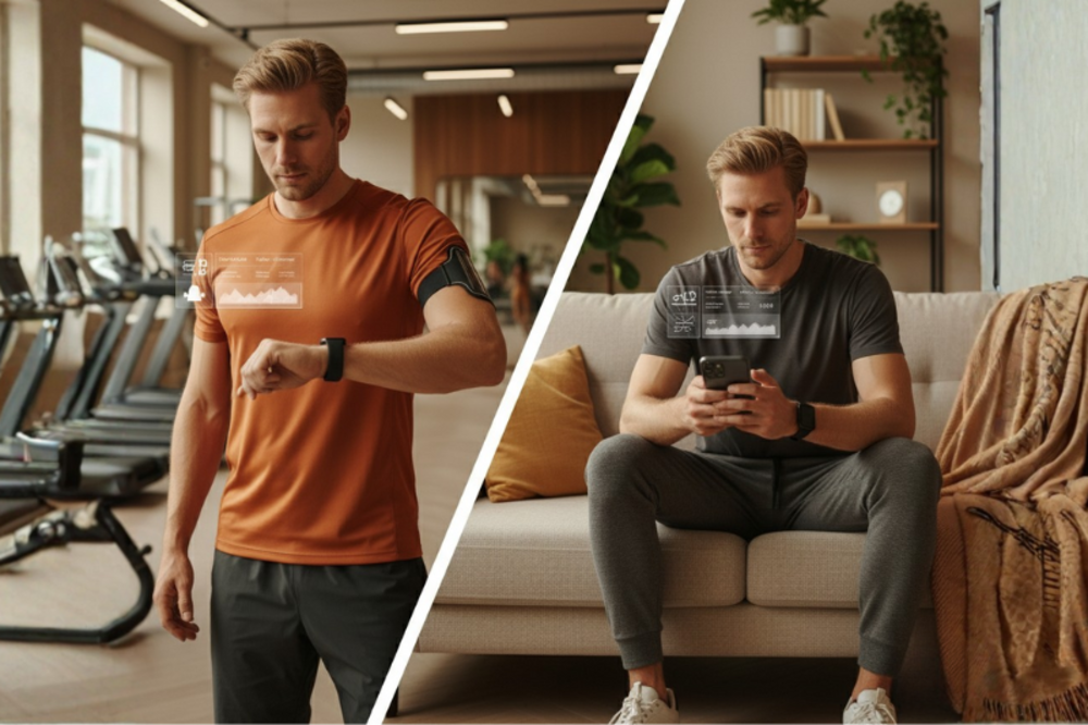 bedrijfsfitness met wearable fitness technologie gecombineerd