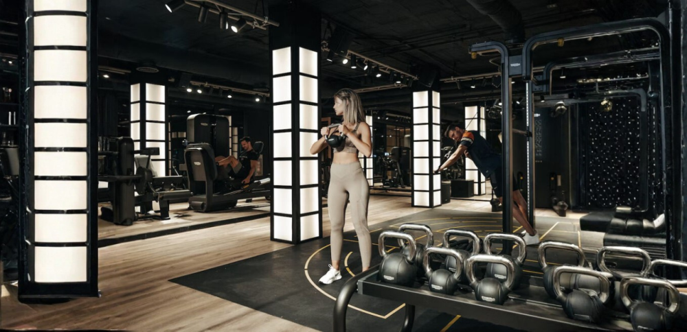 Gym design in fitness facilities showcasing modern gym equipment for the fitness industry