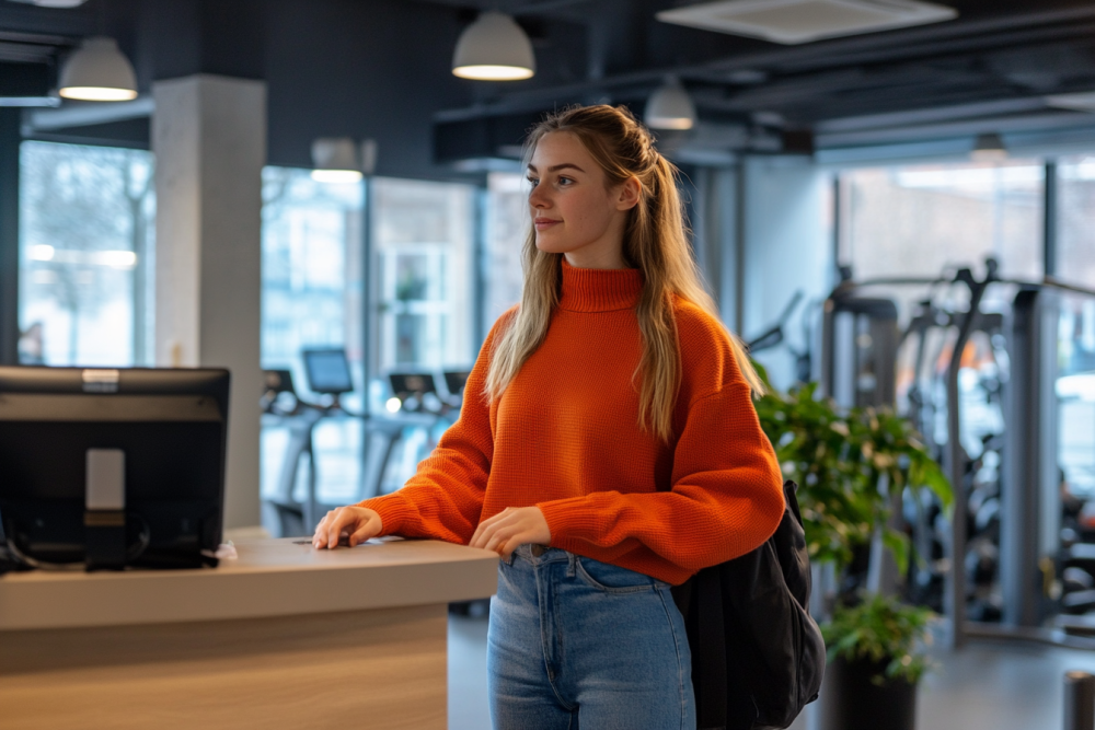 check in fitnessstudio mitglied im januar