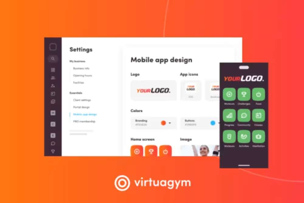 Custom workout app Virtuagym