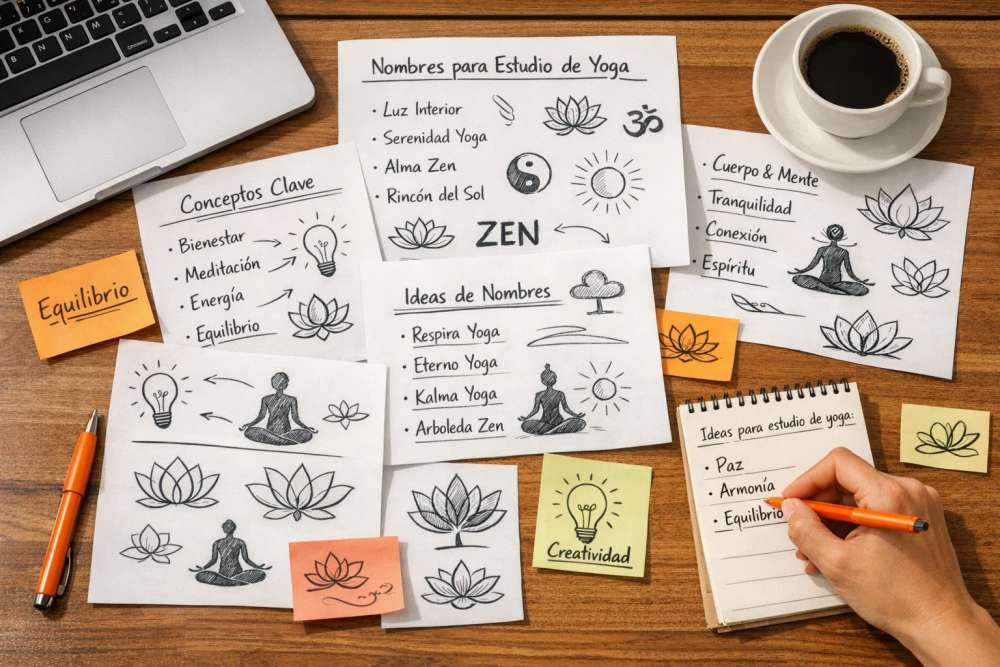 Lista de opciones para elegir el nombre de tus servicios y productos de mente cuerpo