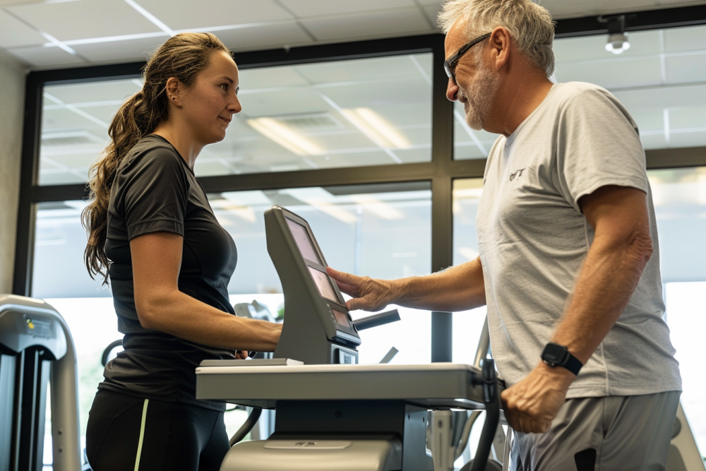 personal trainers met slimme weegschaal om in te spelen op individuele behoeften van de moderne fitnessklant