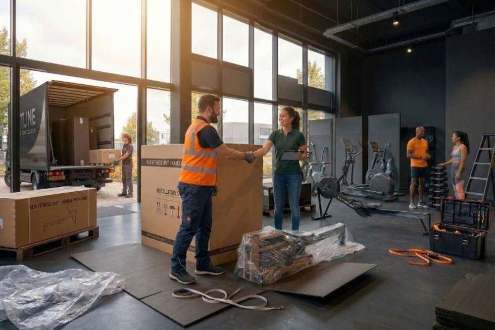 sportschool met fitnessapparaten