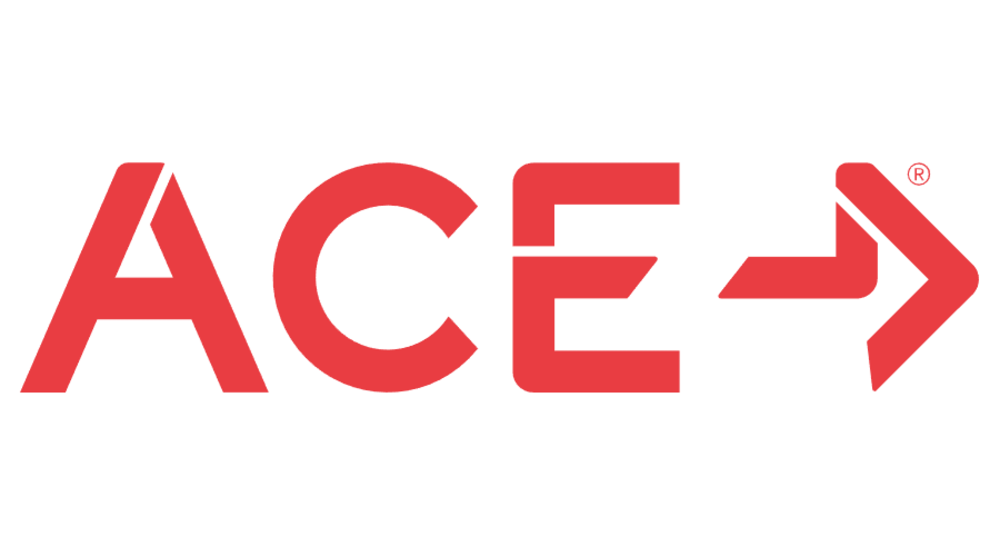 A logo of American Council on Exercise (ACE)