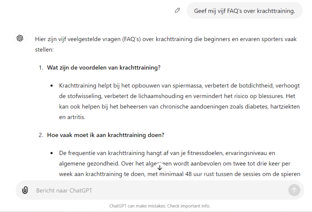 veelgestelde vragen machine learning chatgpt blog
