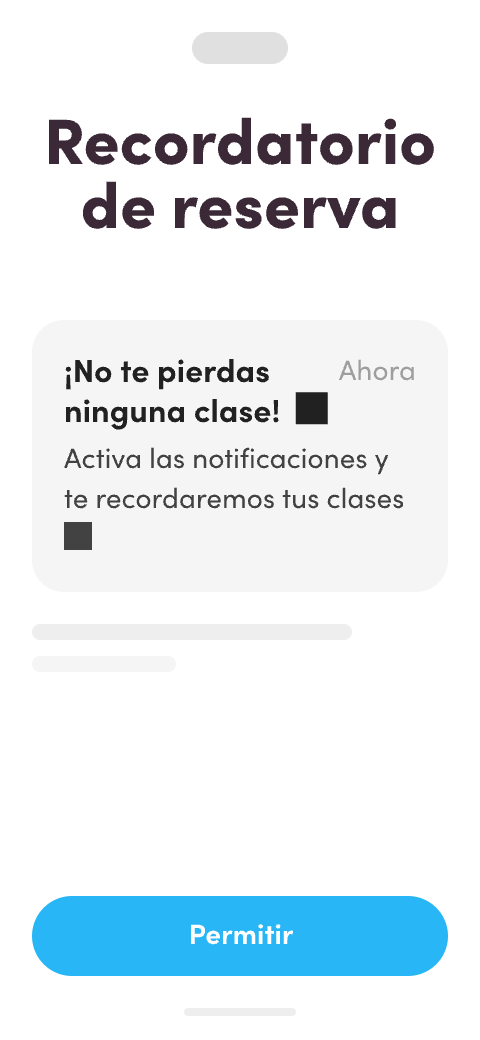 recordatorio de reserva