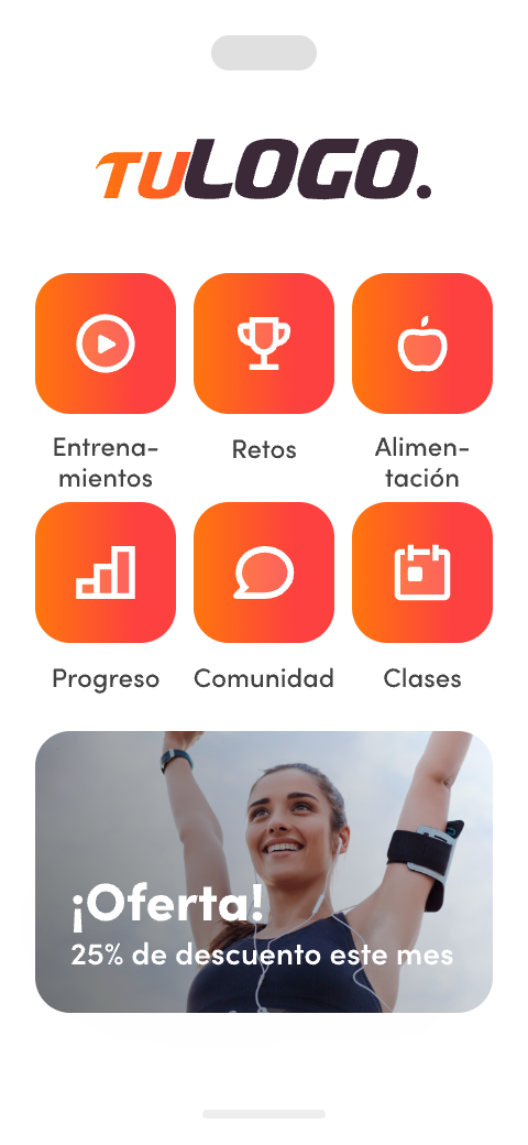 promoción personalizada de la pantalla de inicio