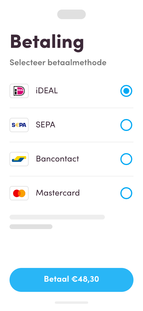 betalingmethodes mobiel