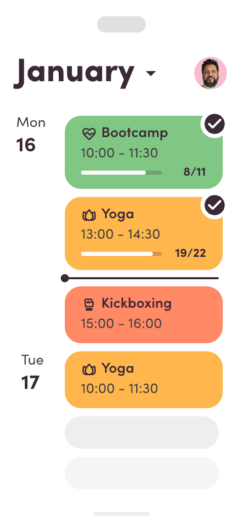 Schedule overview staff