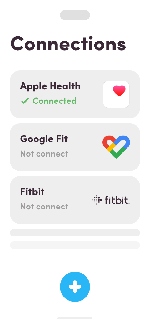 Connect to apple health