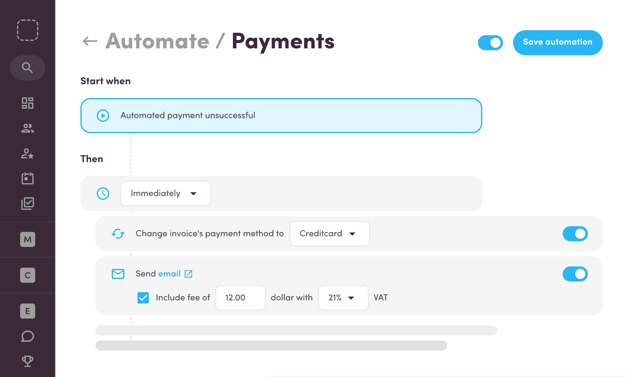 automated dunning payments