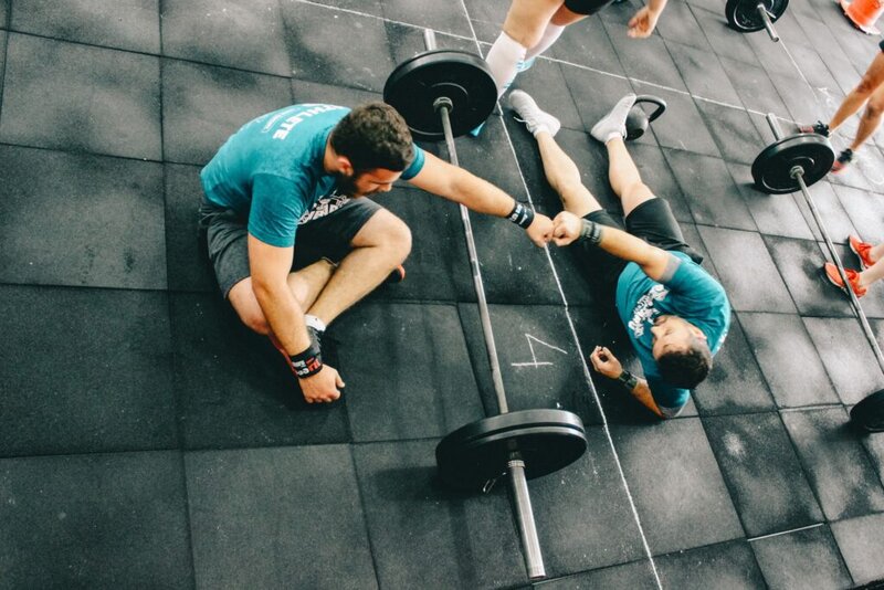 Personal trainers in the gym