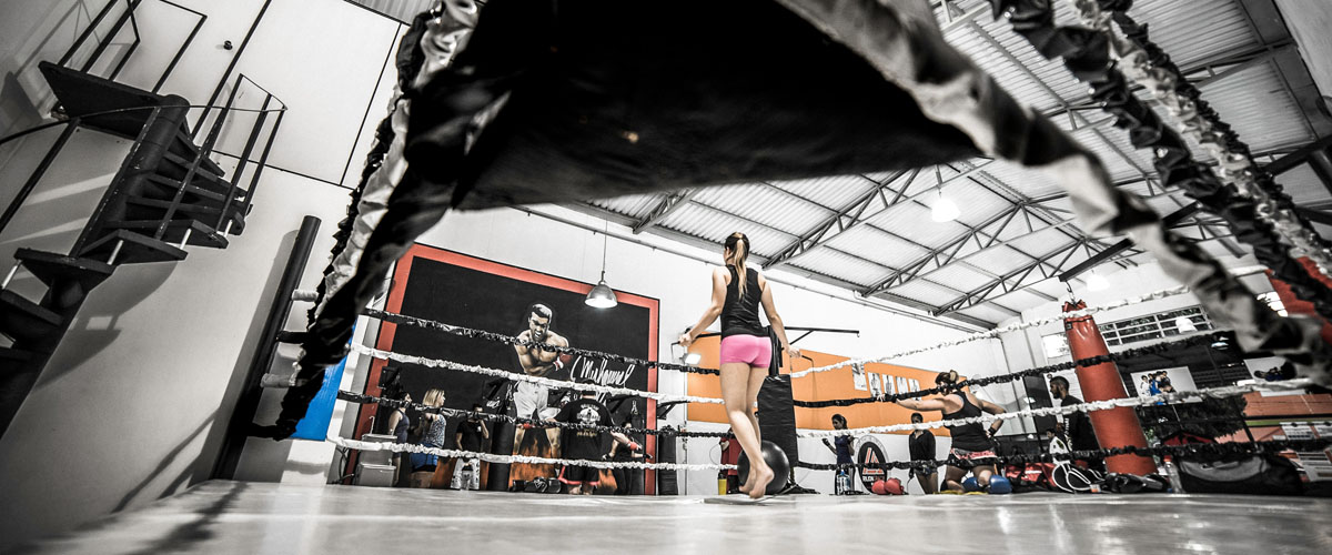 Branding in a boxing studio