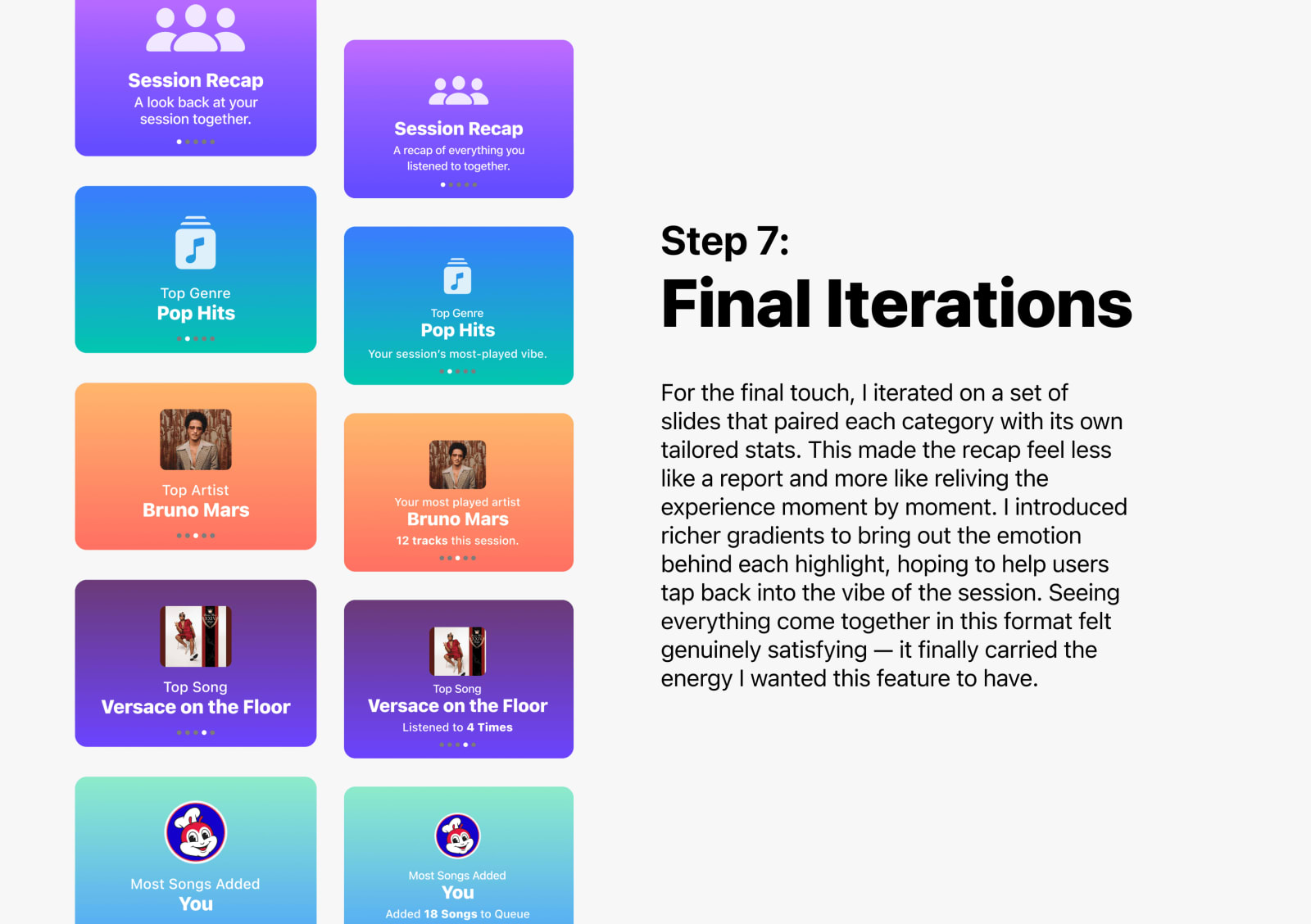 Sessions Recap breakdown, step 8 of 8