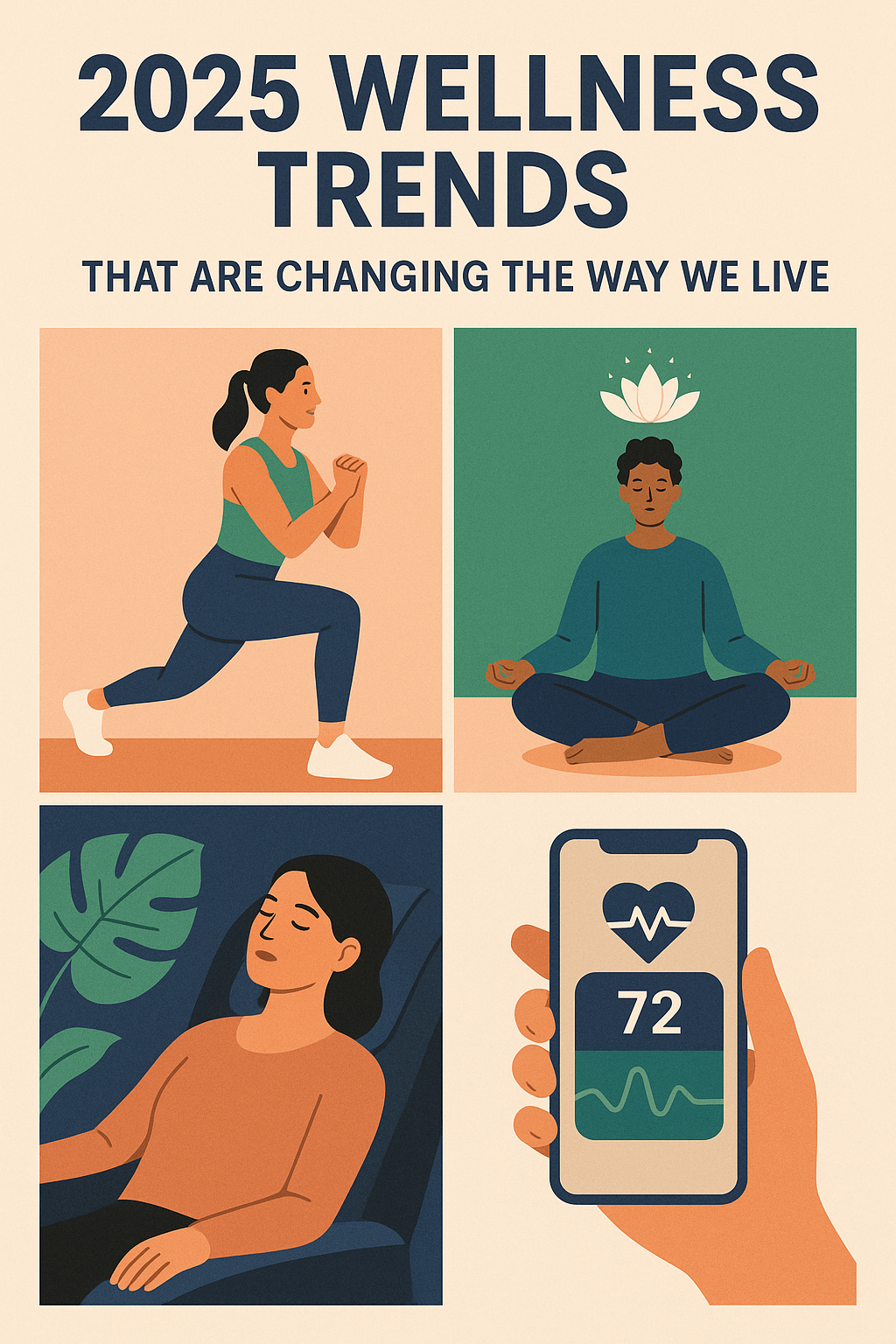 Fitness Routines,Healthy Eating Plans,Mental Health Tips,Wellness Trends 2025,Self-Care Strategies.