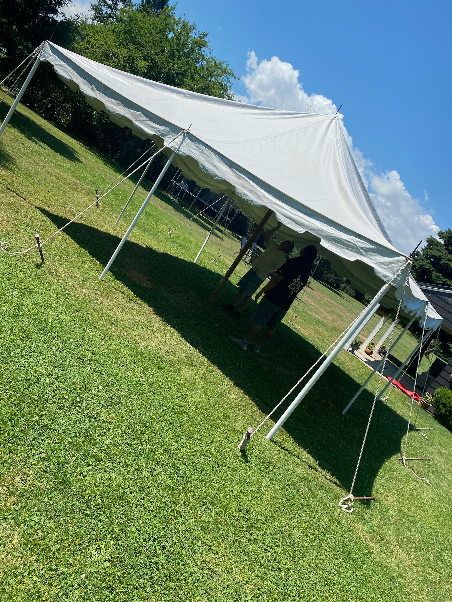 20x20 Pole tent rental 
