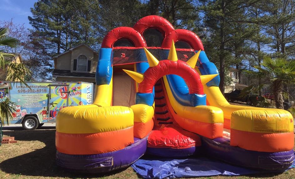 Junior Dual Lane Inflatable Water Slide