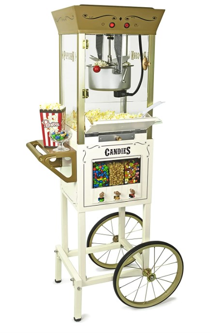 Popcorn Machine with Candy Dispenser
