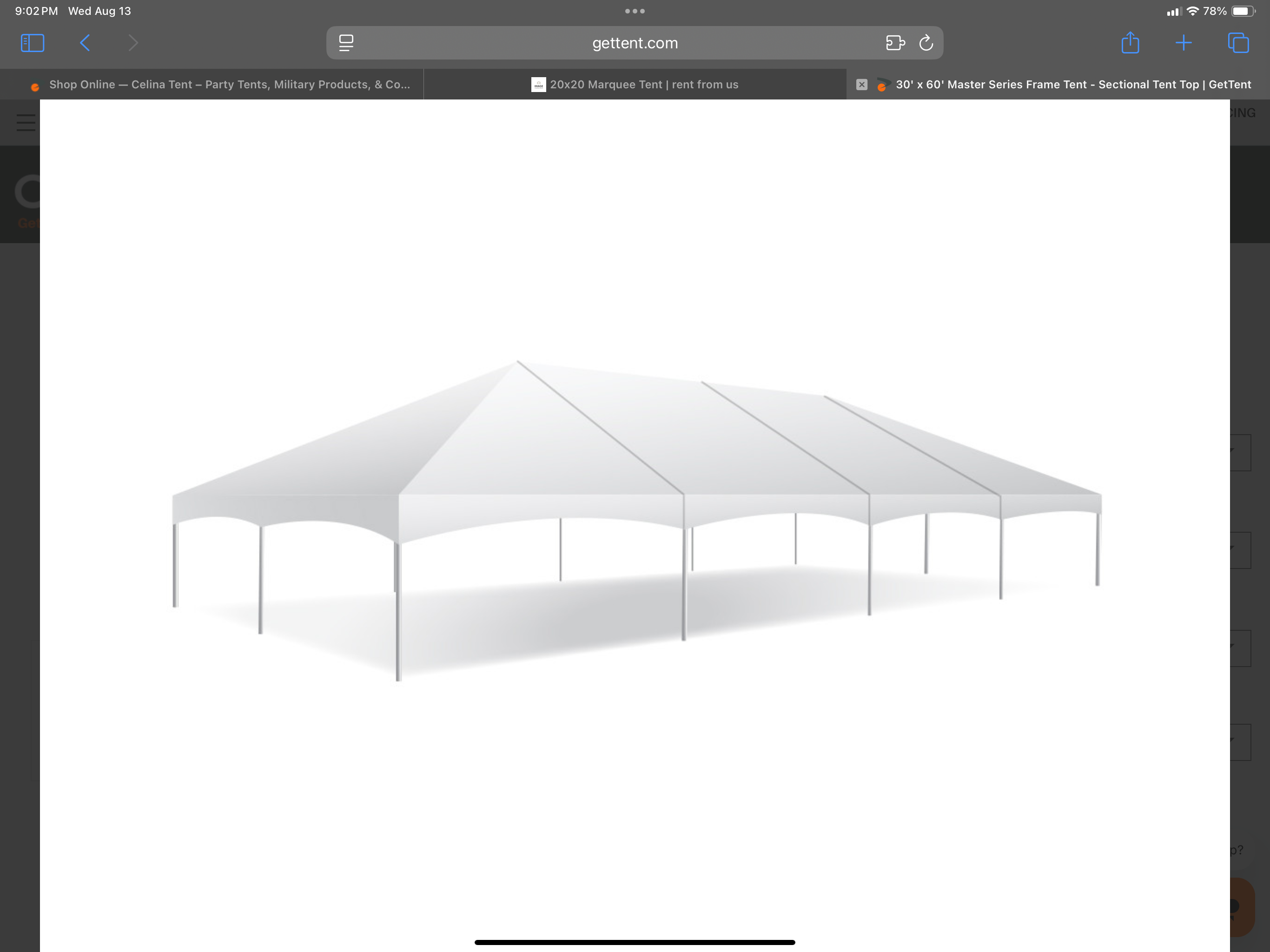 30x60 Frame Tent