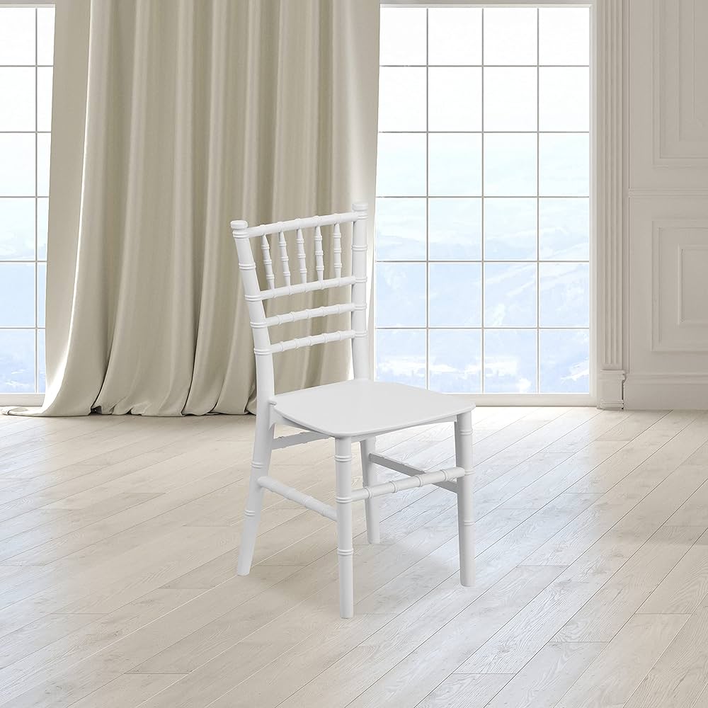 Kids White Resin Chiavari Seat  Kids Chiavari Chairs 
