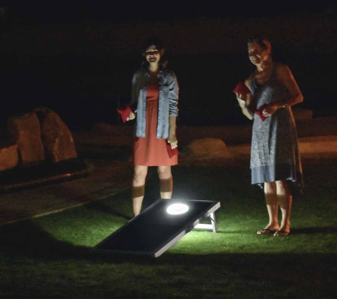 LED Cornhole Set