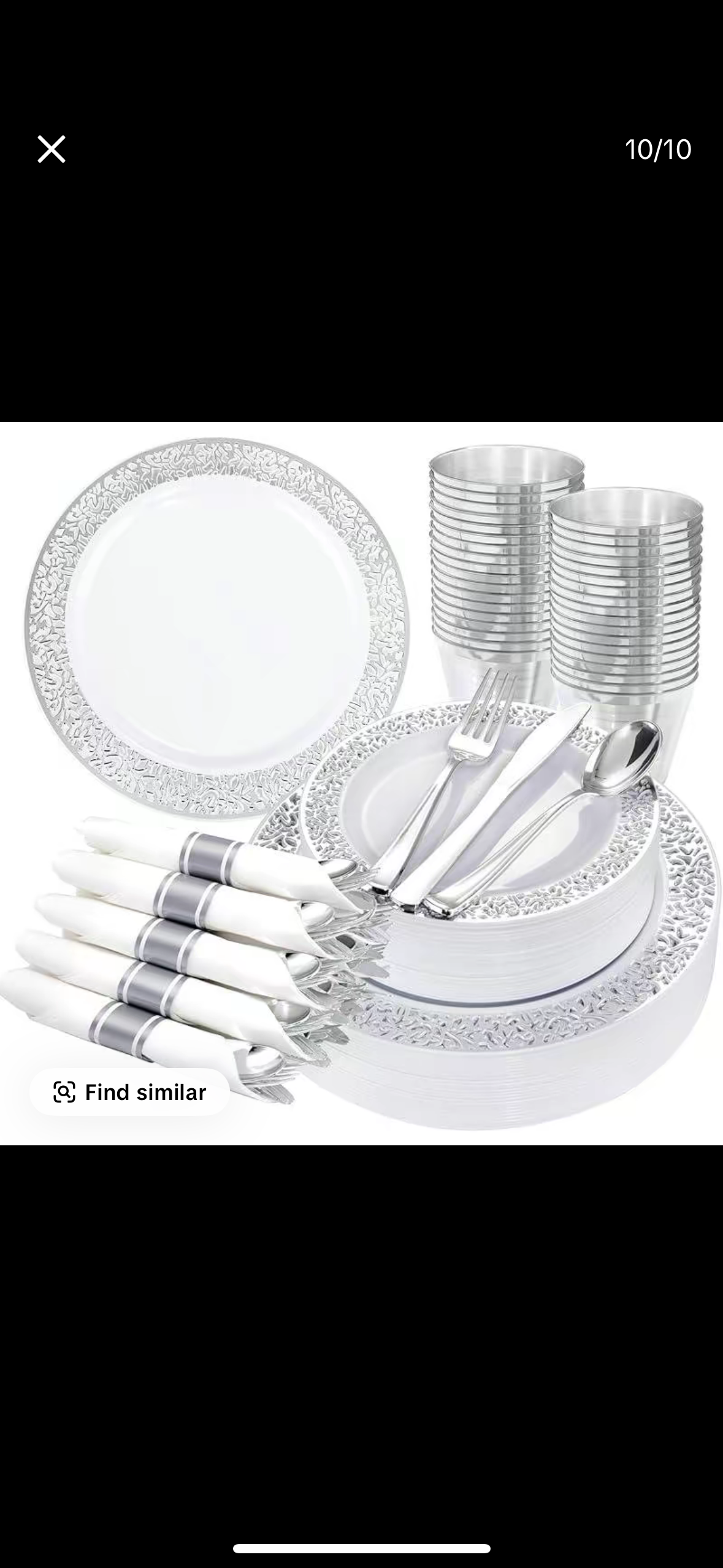 Disposable complete Dinner setup