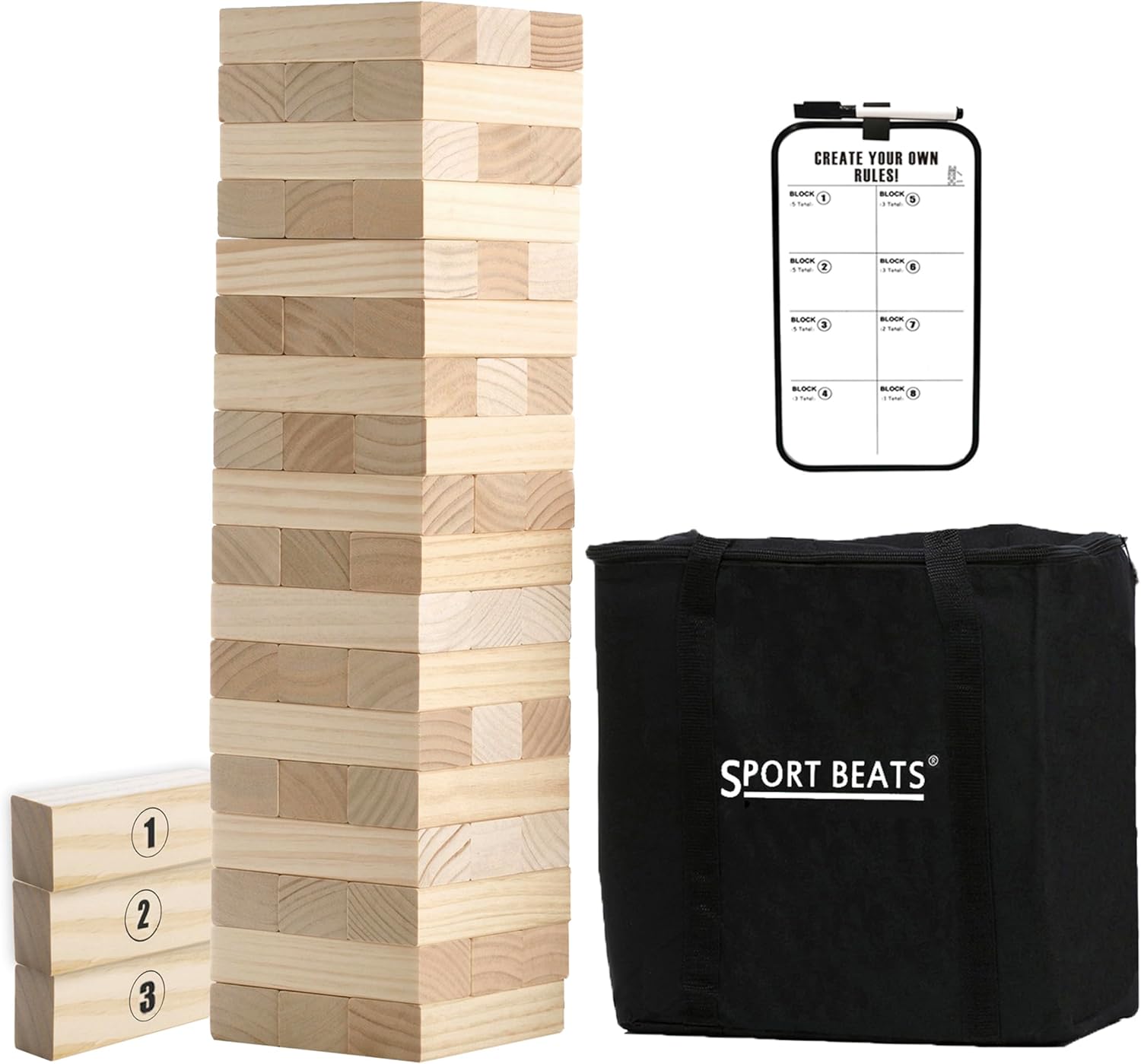 Giant Jenga Rental – 24-Hour Rental