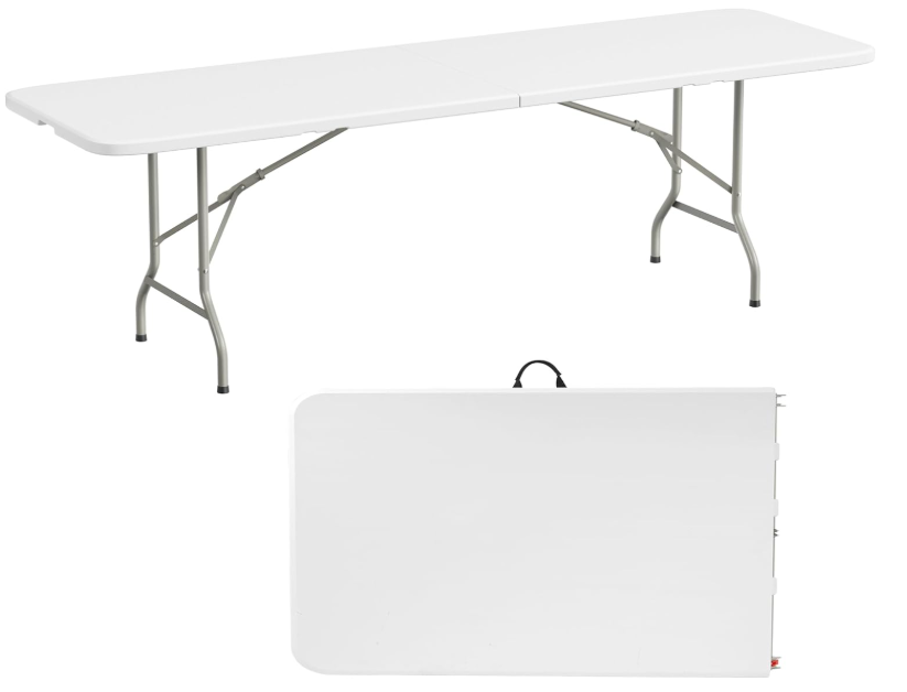 8 Foot White Table