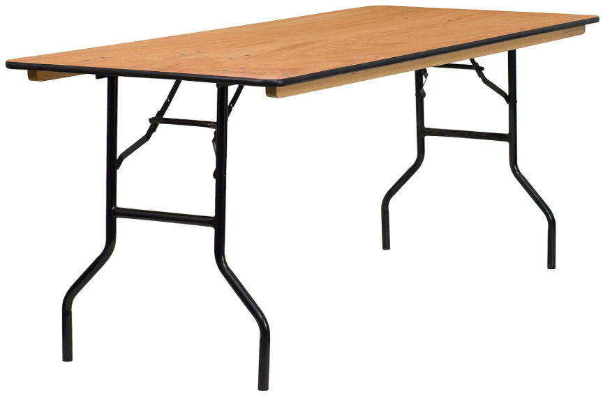 6 Foot Wood Table