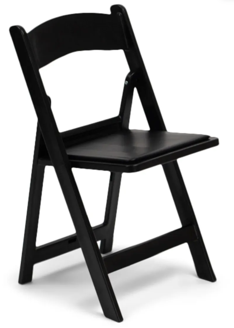 Black Resin Garden Chair