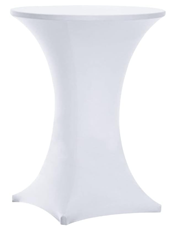 Spandex Cocktail Table Covers White
