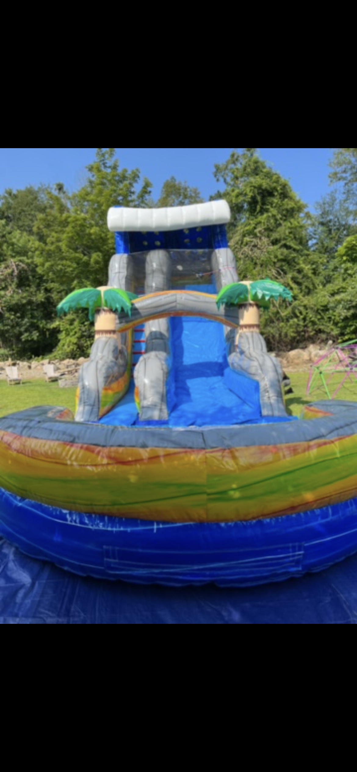 18 Ft Caribbean blast waterslide