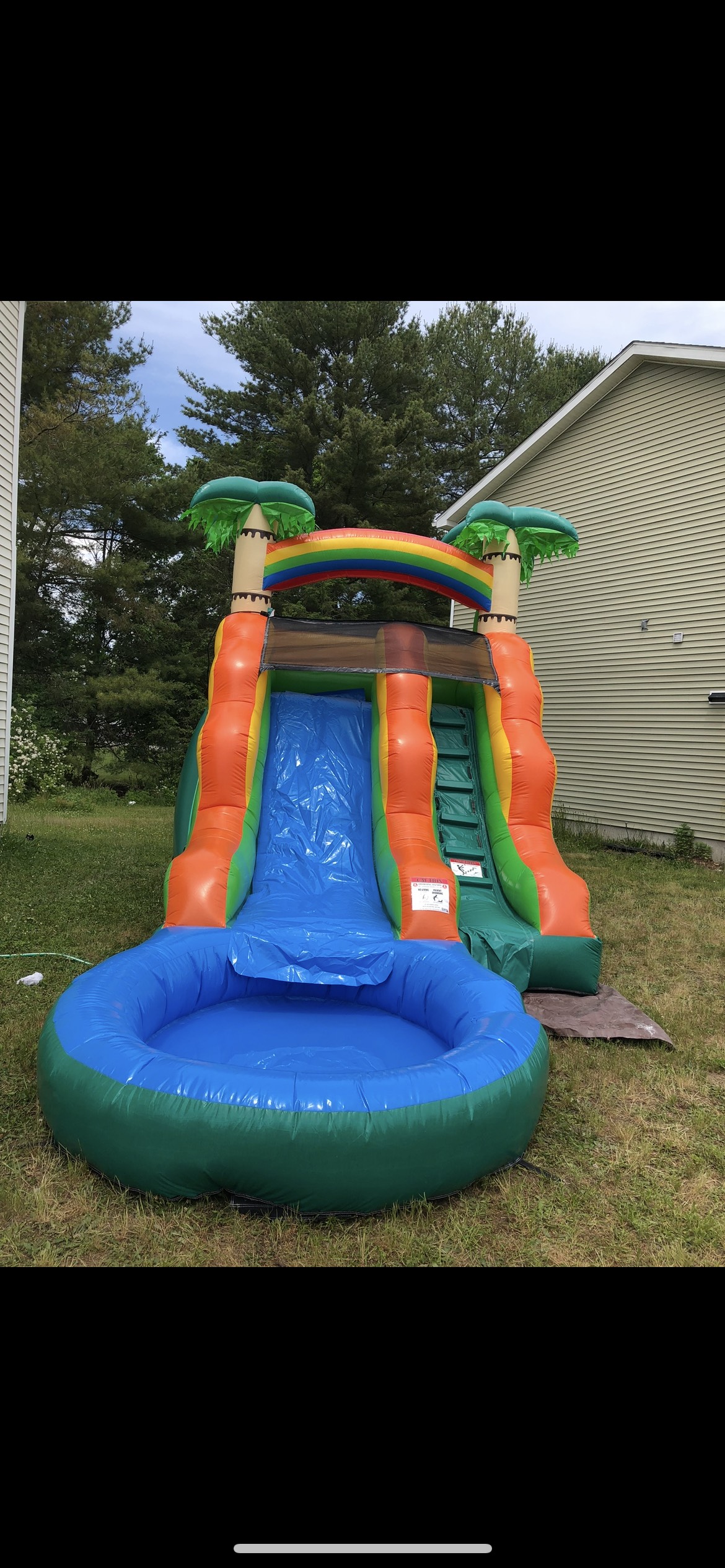 13 Ft Tropical waterslide