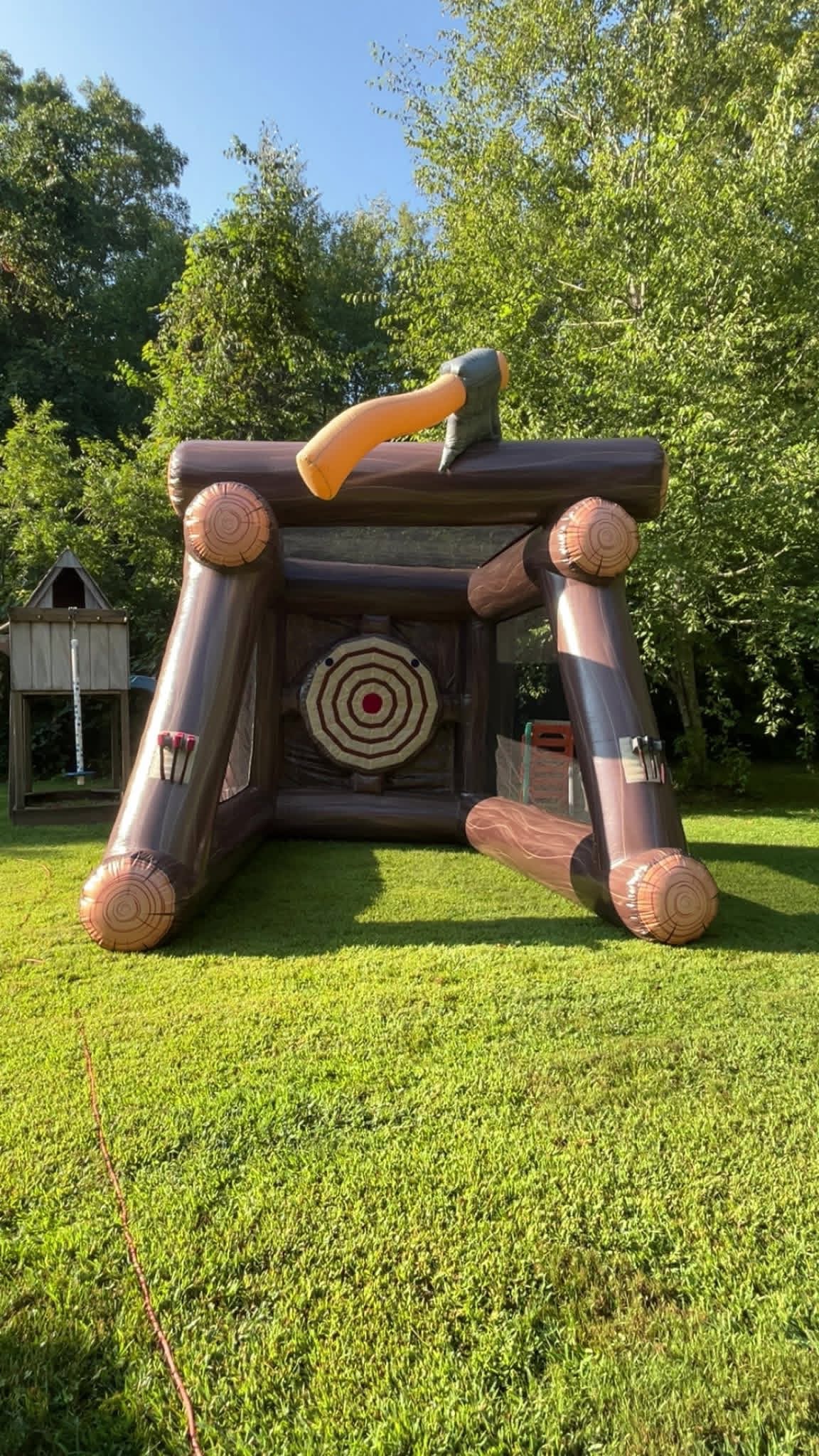 Velcro ax throwing game