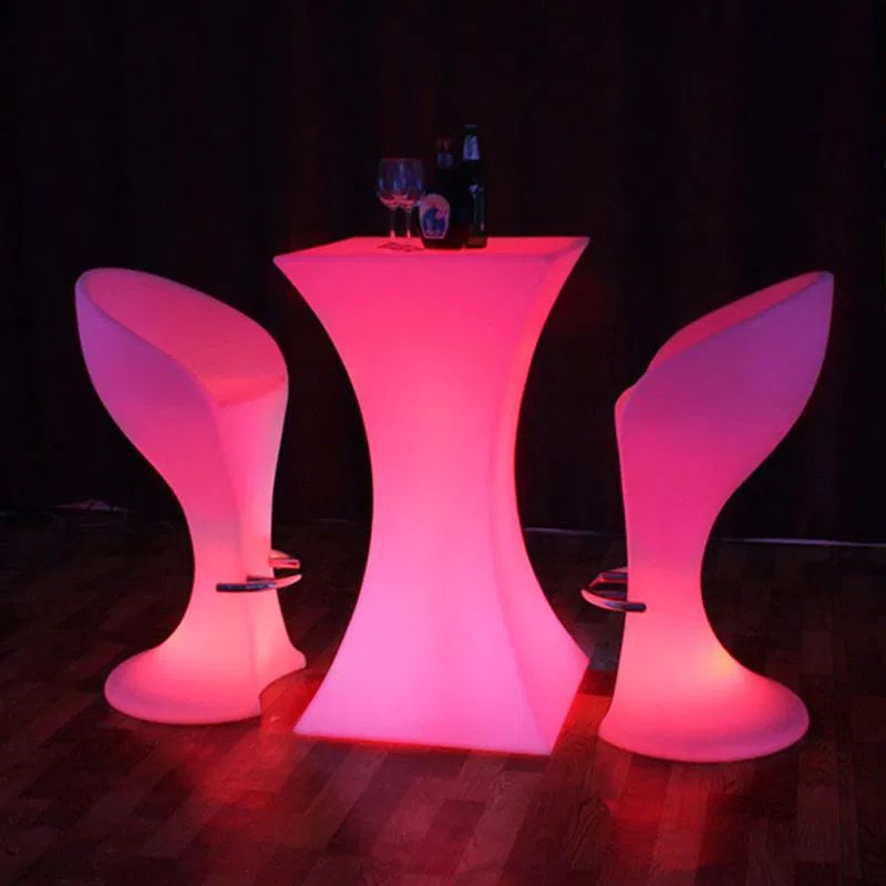 L.E.D FURNITURE SET! 1 COCKTAIL TABLE 2 COCKTAIL CHAIRS!