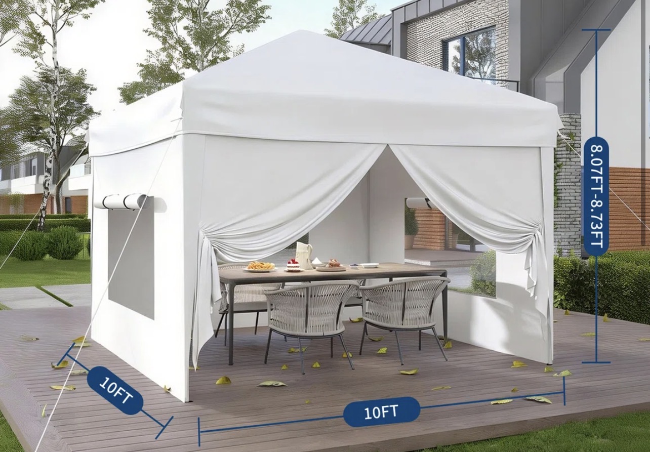 10x10 White canopy 