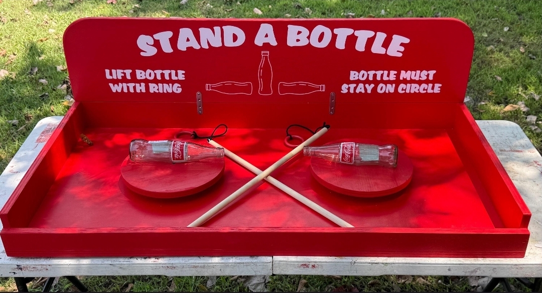 Stand A Bottle Carnival Game 