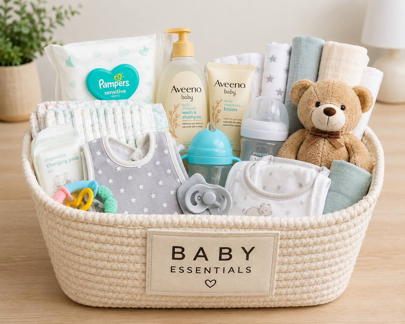 Baby Essentials Basket 