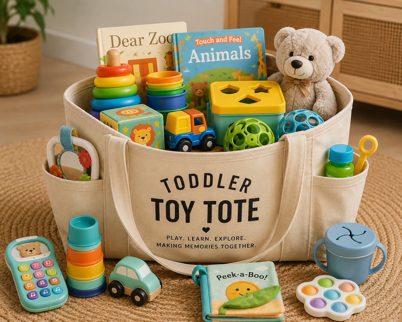 Toddler Toy Basket 