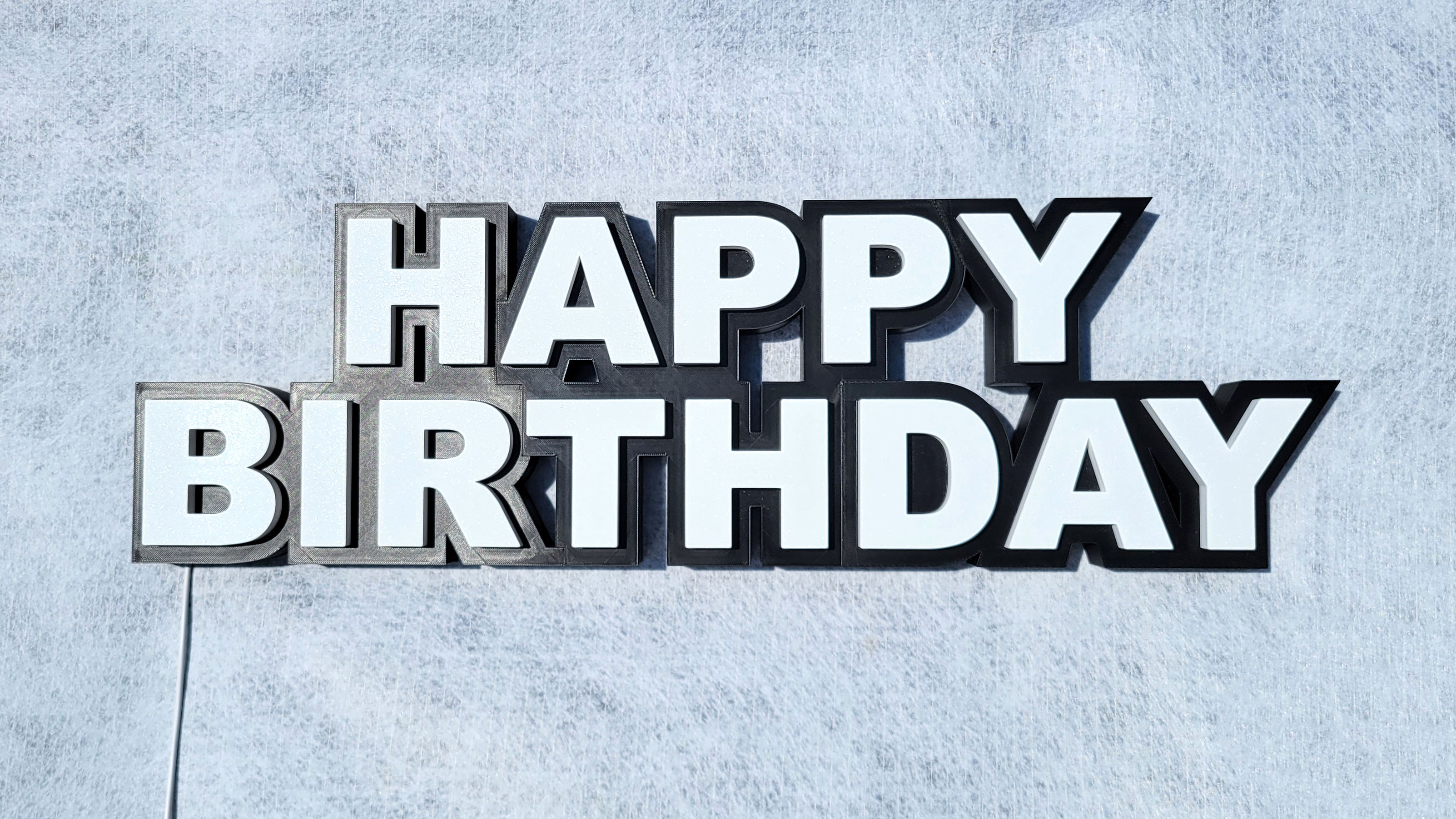 Happy Birthday LED sign