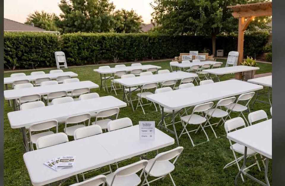 2 Tables, 16 Chairs Rental Package!
