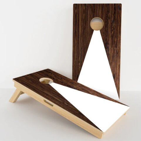 stained cornhole Board rental greenville