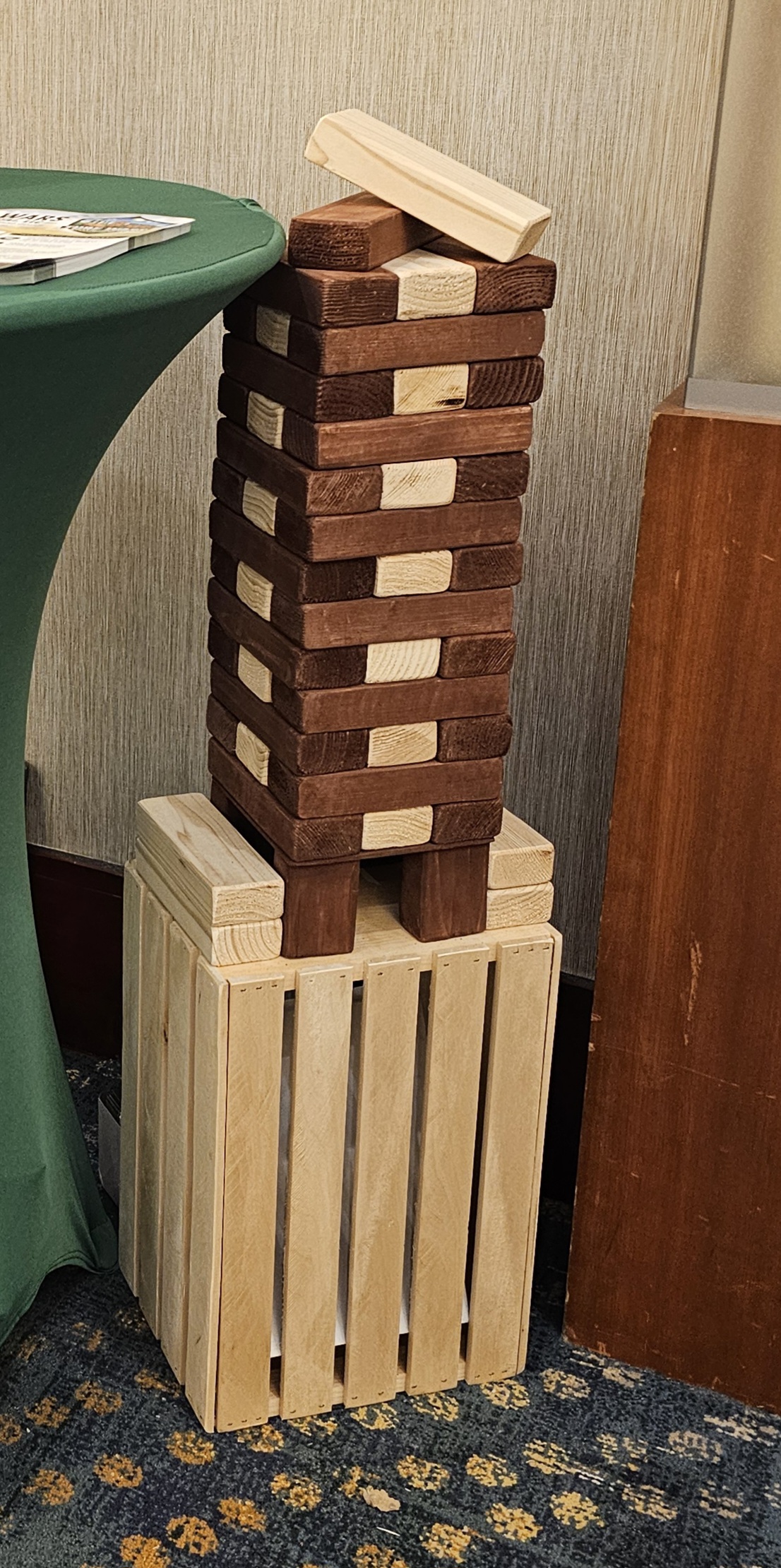 Giant Custom Stained Toppling Tower