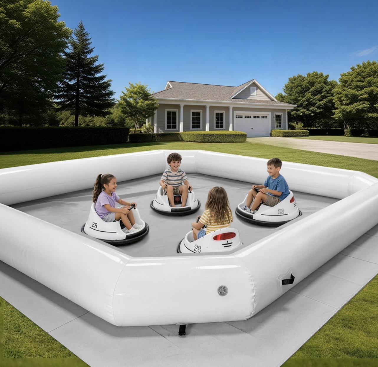 Inflatable Bumper Car Race Track