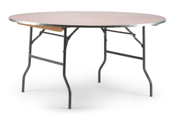 60 in Wood Round Table 