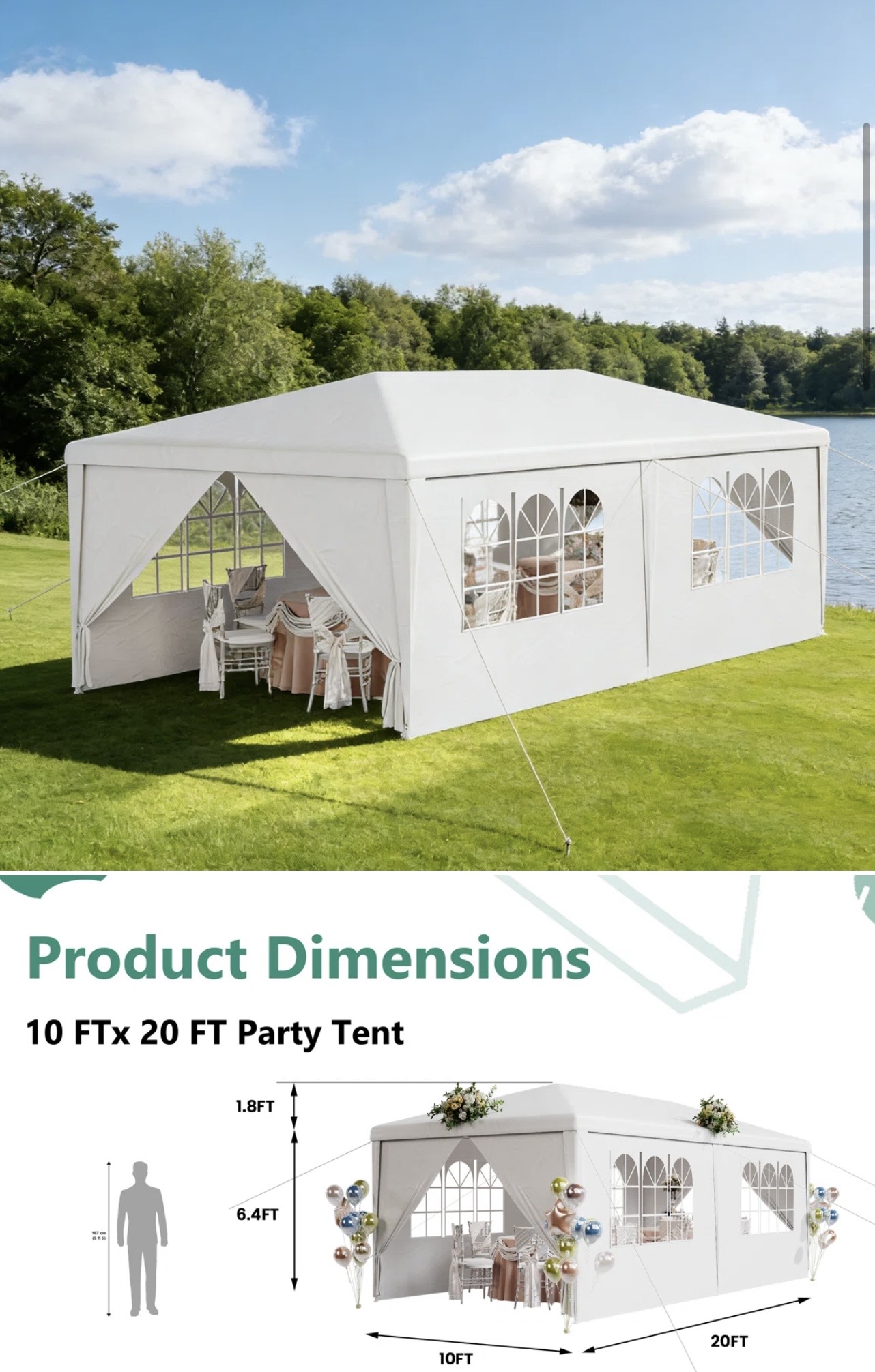 10x20 Tent Canopy 