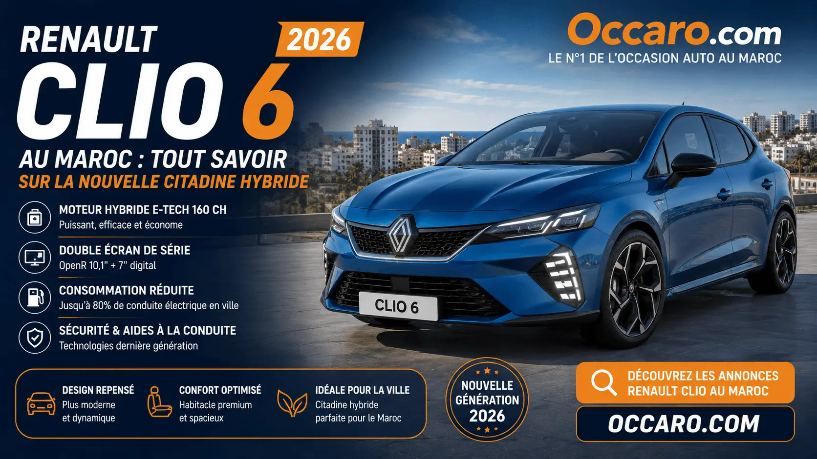 La Renault Clio 6 est là : la citadine préférée des Marocains se réinvente complètement