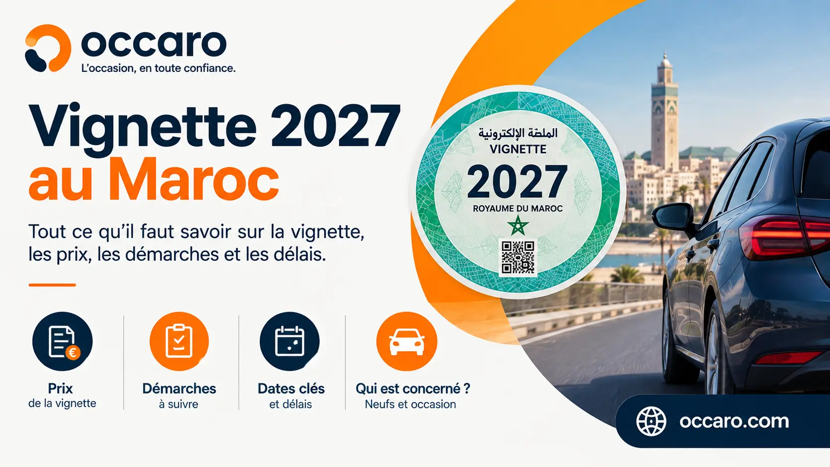 Vignette 2027 au Maroc : barème complet, délais, paiement en ligne et pénalités